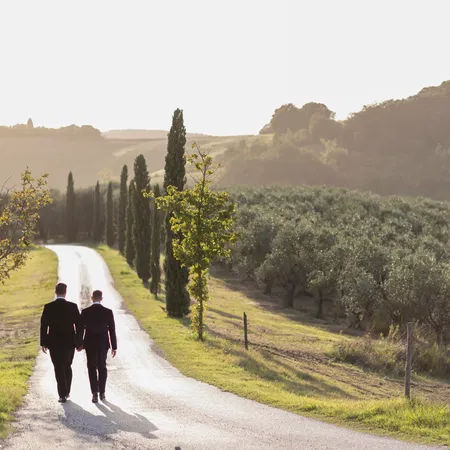 Couple In Vineyard