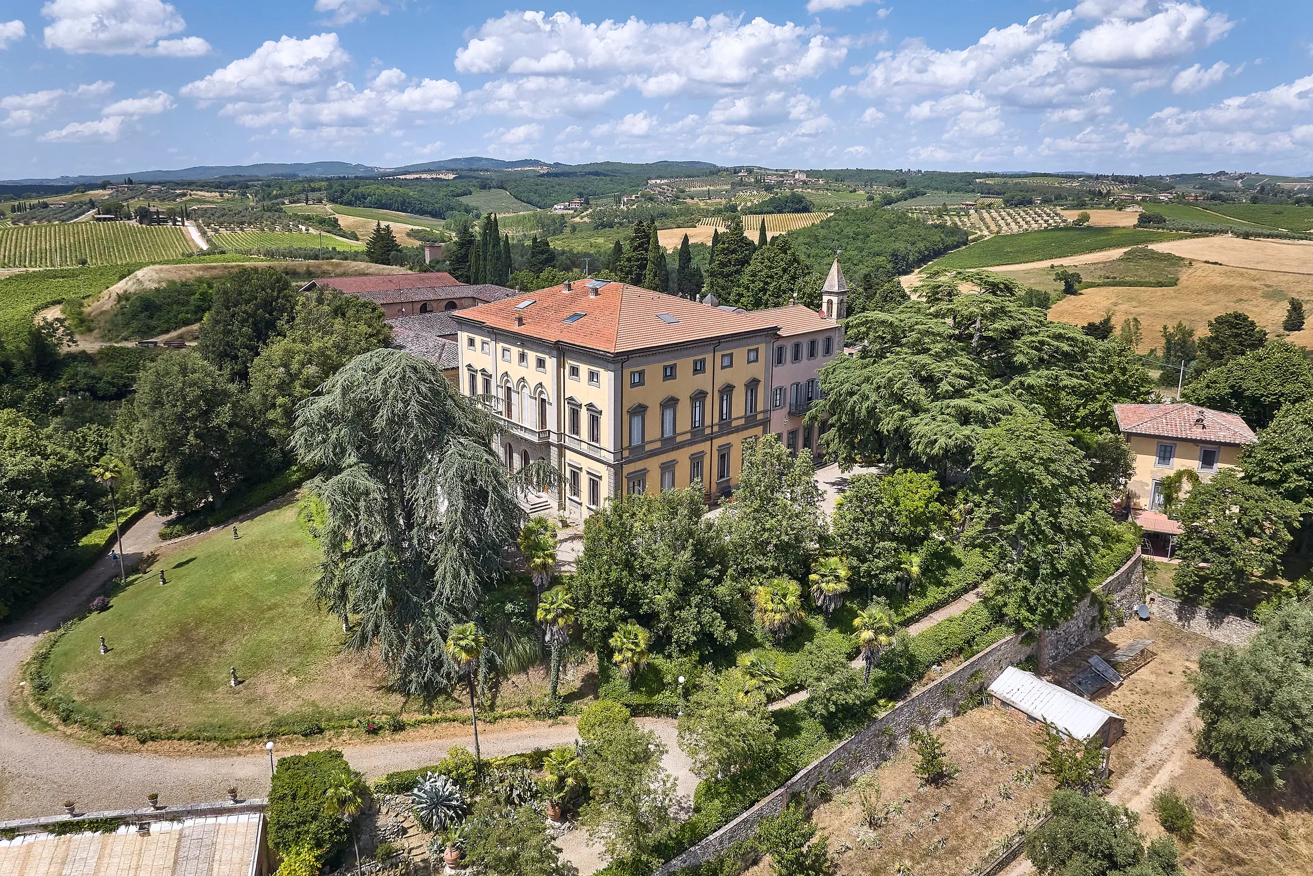Tenuta di Monaciano Aerial View