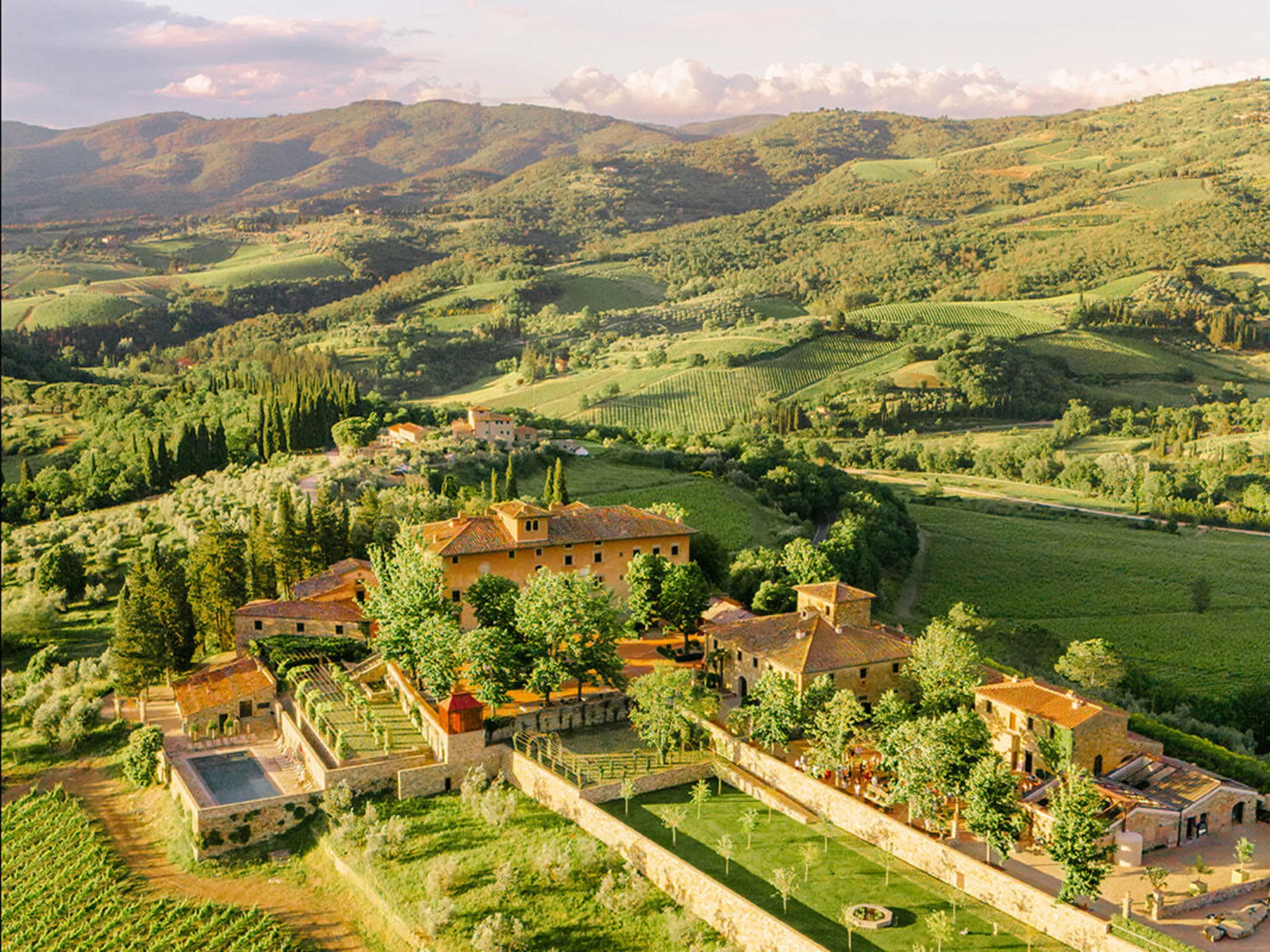 Vignamaggio Drone View Front