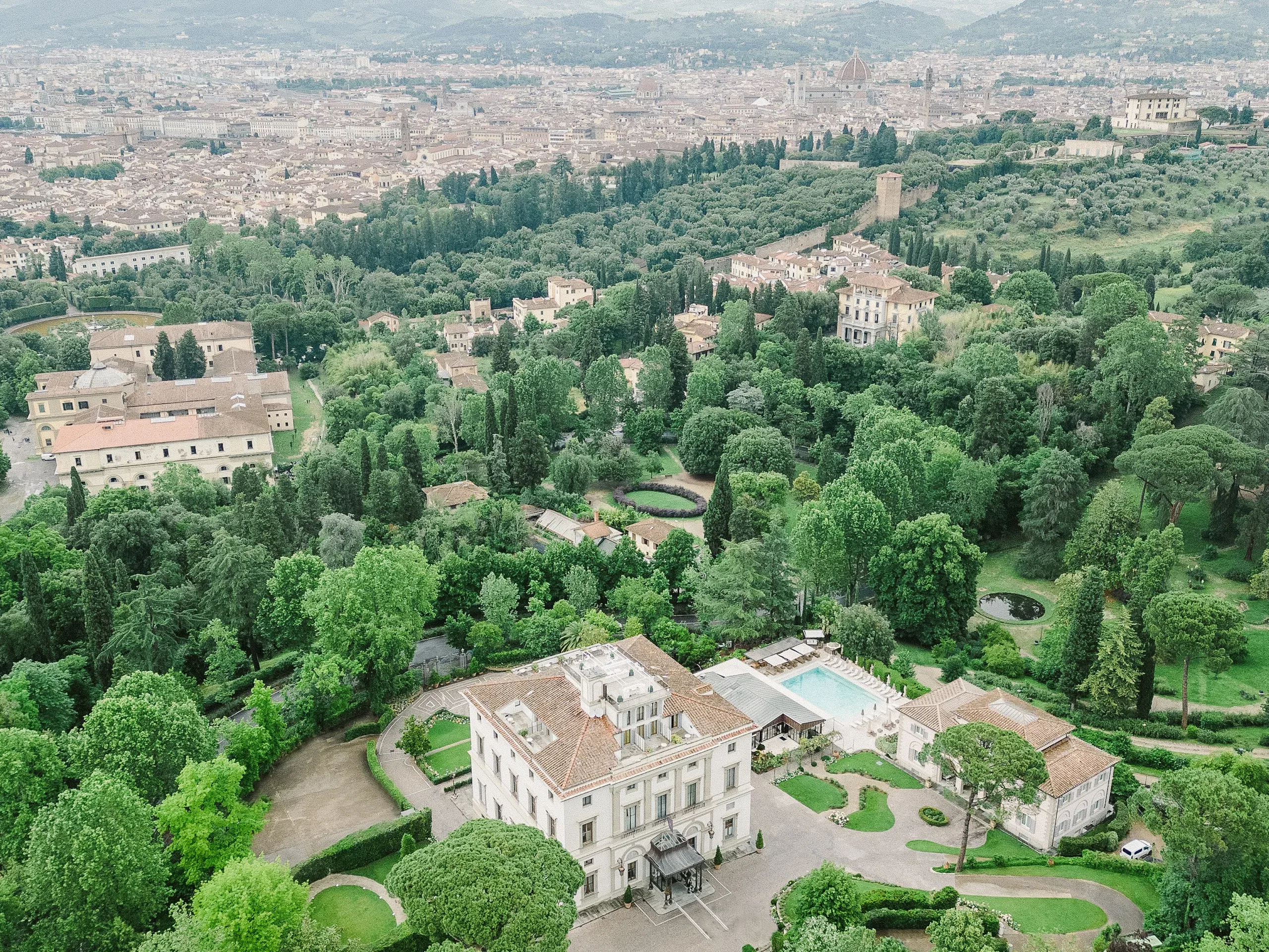 Villa Cora Aerial View